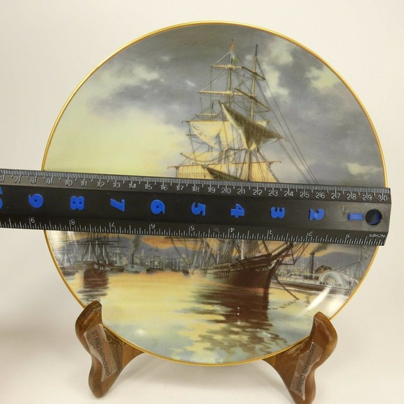 FLYING CLOUD Great Clipper Ships Plate Collection 1981 Franklin Porcelain UHH&L - Picture 9 of 11